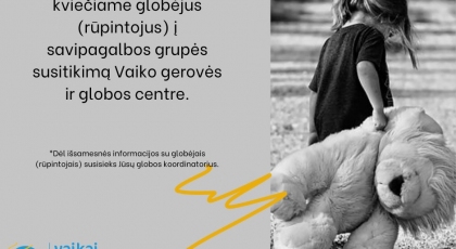 Savipagalbos grupės susitikimas globėjams (rūpintojams).